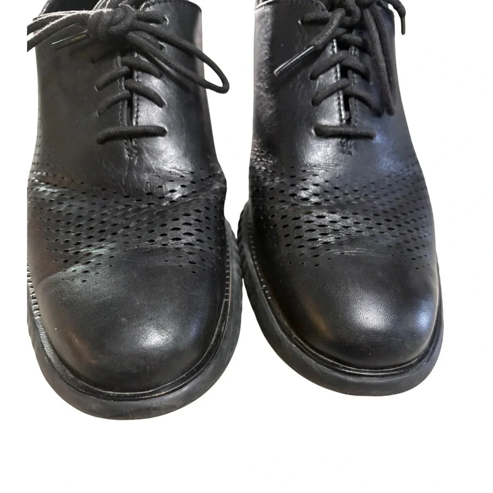 Cole Haan Zerogrand‎ Wingtip Oxford Men's 8.5 Black Excellent Leather C23832